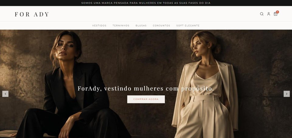 E-commerce — Moda feminina