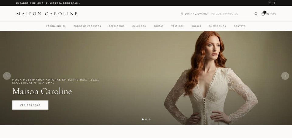 E-commerce — Moda de luxo