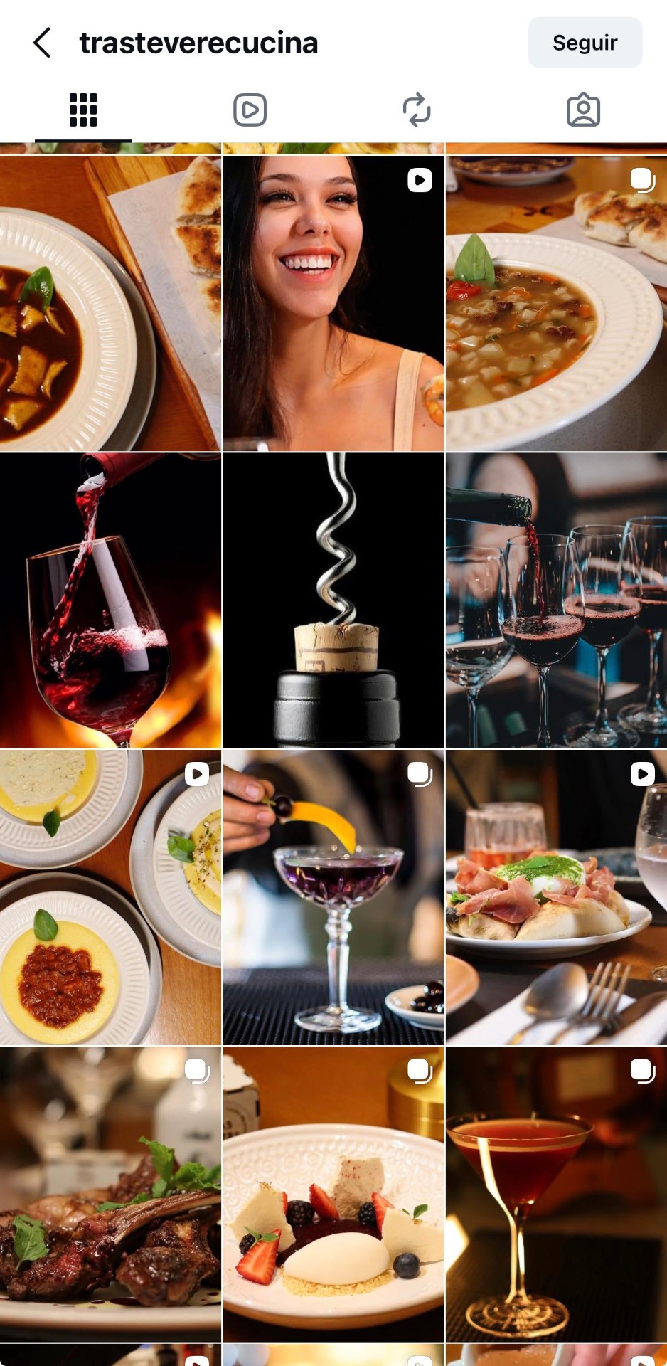 Trastêvere Cucina — Gastronomia · Foto & Vídeo · Social Media